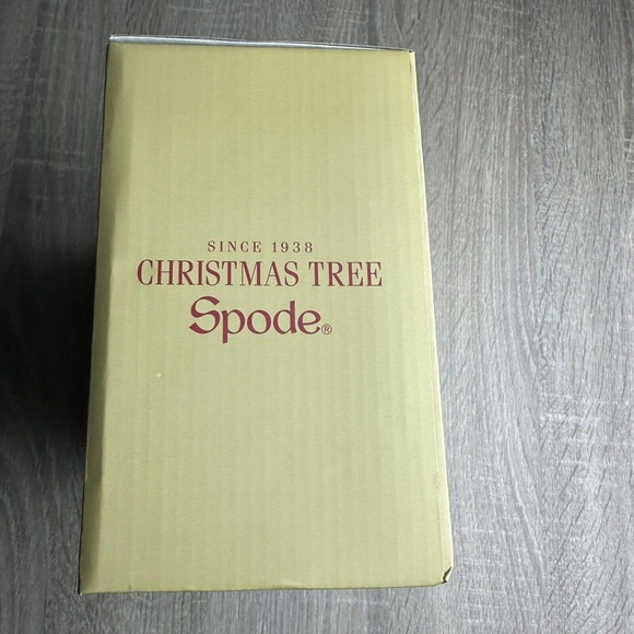 Spode 5 Piece Tin Christmas Tree Set ~ 12oz Cups Coasters Tin NEW w/Box - Picture 8 of 12